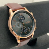Hugo Boss Navigator Grey Dial Brown Leather Strap Watch for Men - 1513496 Authentic Buy Shop Now