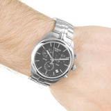 Tissot T Classic PR 100 Chronograph Black Dial Silver Steel Strap Watch for Men - T101.417.11.051.00 Authentic Buy Shop Now