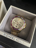 Michael Kors Everest Chronograph Gold Dial Gold Steel Strap Watch for Women - MK5871 Authentic Buy Shop Now