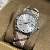 Burberry The City White Dial Brown Leather Strap Watch for Women - BU9113 Authentic Buy Shop Now