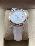 Burberry The City White Dial White Leather Strap Watch for Women - BU9108 Authentic Buy Shop Now