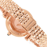 Emporio Armani Gianni T-Bar Black Dial Rose Gold Strap Watch For Women - AR11145 Authentic Buy Shop Now