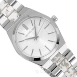 Michael Kors Channing Quartz White Dial Two Tone Steel Strap Watch For Women - MK6649 Authentic Buy Shop Now