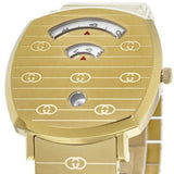 Gucci Grip Yellow Gold Dial Yellow Gold Steel Strap Unisex Watch - YA157403 Authentic Buy Shop Now