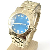 Marc Jacobs Amy Blue Dial Gold Steel Strap Watch for Women - MBM3303 Authentic Buy Shop Now