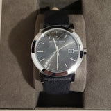 Burberry Heritage Grey Dial Black Leather Strap Watch for Men - BU9024 Authentic Buy Shop Now