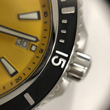 Breitling Superocean II Automatic 44mm Yellow Dial Silver Steel Strap Watch for Men - A17367021I1A1 Authentic Buy Shop Now