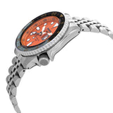 Seiko 5 Sports GMT Automatic Orange Dial Silver Steel Strap Watch For Men - SSK005K1 Authentic Buy Shop Now