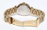 Michael Kors Skylar Black Dial Gold Steel Strap Watch for Women - MK5989 Authentic Buy Shop Now