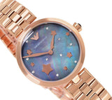 Emporio Armani Arianna Black Dial Rose Gold Stainless Steel Watch For Women - AR11197 Authentic Buy Shop Now