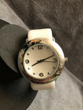 Marc Jacobs Amy White Dial White Leather Strap Watch for Women - MBM1136 Authentic Buy Shop Now