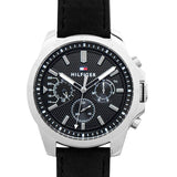 Tommy Hilfiger Decker Black Dial Black Leather Strap Watch for Men - 1791563 Authentic Buy Shop Now