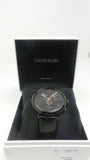 Calvin Klein High Noon Black Dial Black Leather Strap Watch for Men - K8M274CB Authentic Buy Shop Now