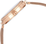 Guess Chiffon Rose Gold Dial Mesh Bracelet Watch For Women - W1083L3 Authentic Buy Shop Now