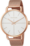 Calvin Klein Even White Dial Rose Gold Mesh Bracelet Watch for Women - K7B21626 Authentic Buy Shop Now