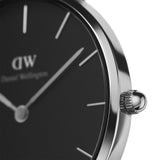 Daniel Wellington Classic Petite York Black Dial Brown Leather Strap Watch For Women - DW00100238 Authentic Buy Shop Now