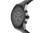 Hugo Boss Onyx Black Dial Black Leather Strap Watch for Men - 1513367 Authentic Buy Shop Now