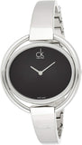 Calvin Klein Impetuous Black Dial Silver Steel Strap Watch for Women - K4F2N111 Authentic Buy Shop Now