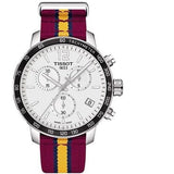 Tissot Quickster Chronograph NBA Miami Heat Edition White Dial Two Tone NATO Strap Watch for Men - T095.417.17.037.08 Authentic Buy Shop Now