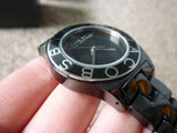 Marc Jacobs Black Dial Black Ceramic Strap Watch for Women - MBM9501 Authentic Buy Shop Now