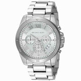 Michael Kors Brecken Chronograph Silver Dial Silver Steel Strap Watch For Women - MK8562 Authentic Buy Shop Now