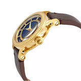 Versace Code Quartz Blue Dial Brown Leather Strap Watch For Men - VEPO00220 Authentic Buy Shop Now