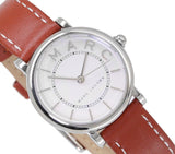 Marc Jacobs Roxy Silver Dial Brown Leather Strap Watch for Women - MJ1572 Authentic Buy Shop Now