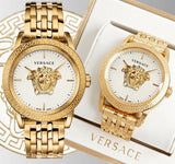 Versace Palazzo Empire White Dial Gold Steel Strap Watch for Men - VERD00318 Authentic Buy Shop Now