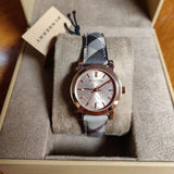 Burberry The City Pink Dial Brown Leather Strap Watch for Women - BU9236 Authentic Buy Shop Now