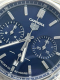 Tag Heuer Carrera Chronograph Blue Dial Silver Steel Strap Watch for Men - CBN2011.BA0642 Authentic Buy Shop Now