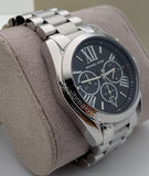 Michael Kors Bradshaw Black Dial Silver Steel Strap Watch for Men - MK5705 Authentic Buy Shop Now