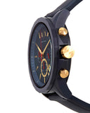 Armani Exchange Outerbanks Chronograph Blue Dial Blue Silicone Strap Watch For Men - AX1335 Authentic Buy Shop Now