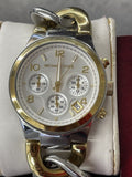 Michael Kors Runway White Dial Two Tone Steel Strap Watch for Women - MK3199 Authentic Buy Shop Now