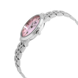 Tissot T Classic Carson Premium Lady Mother of Pearl Pink Dial Silver Steel Strap Watch For Women - T122.210.11.159.00 Authentic Buy Shop Now