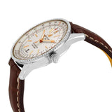 Breitling Navitimer Automatic 41 White Dial Brown Leather Strap Watch for Men - A17326211G1P2 Authentic Buy Shop Now