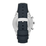 Emporio Armani Lambda Chronograph Blue Dial Blue Leather Strap Watch For Men - AR11018 Authentic Buy Shop Now