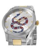 Gucci G Timeless Quartz Stainless Steel Silver Dial 27mm Watch For Women - YA126591 Authentic Buy Shop Now