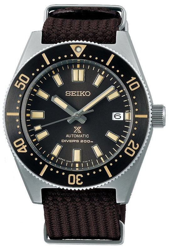 Seiko Prospex 1965 Diver’s Re-Interpretation Automatic Black Dial Brown NATO Strap Watch For Men - SPB239J1 Authentic Buy Shop Now