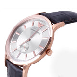 Emporio Armani Classic Analog Silver Dial Brown Leather Strap Watch For Men - AR9101 Authentic Buy Shop Now