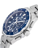 Tag Heuer Aquaracer Blue Dial SIlver Steel Strap Watch for Men - CAY111B.BA0927 Authentic Buy Shop Now