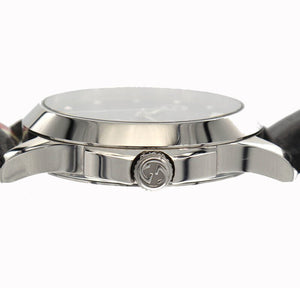 Gucci Le Marche Des Merveilles Black Dial Black Leather Strap Unisex Watch - YA1264007