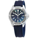 Tag Heuer Aquaracer Quartz Diamonds Blue Dial Blue Nylon Strap Watch for Women - WAY131N.FT6091 Authentic Buy Shop Now