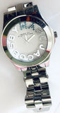 Marc Jacobs Rivera White Dial Silver Steel Strap Watch for Women - MBM3136 Authentic Buy Shop Now