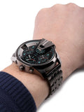Diesel Uber Chief Black Dial Grey Stainless Steel Strap Watch For Men - DZ7372 Authentic Buy Shop Now