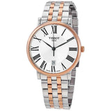 Tissot T Classic Carson Premium Silver Dial Two Tone Steel Strap Watch For Men - T122.410.22.033.00 Authentic Buy Shop Now