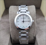 Burberry The City Diamonds Mother of Pearl Dial Silver Steel Strap Watch for Women - BU9224 Authentic Buy Shop Now