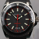Gucci Dive Quartz Black Dial Black Rubber Strap Watch For Men - YA136303 Authentic Buy Shop Now