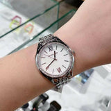 Michael Kors Mindy White Dial Silver Steel Strap Watch For Women - MK7075 Authentic Buy Shop Now