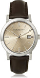 Burberry The City Gold Dial Brown Leather Strap Watch for Men - BU9011 Authentic Buy Shop Now