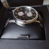 Hugo Boss Aeroliner Black Dial Black Leather Strap Watch for Men - 1512631 Authentic Buy Shop Now